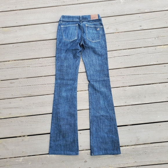 DL1961 Milano Boot 1470 Low Rise y2k Medium Wash 4 Way Stretch Bootcut Jeans - Picture 4 of 8